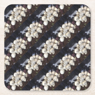 Scale Skulls met knalende oogballen Kartonnen Onderzetters