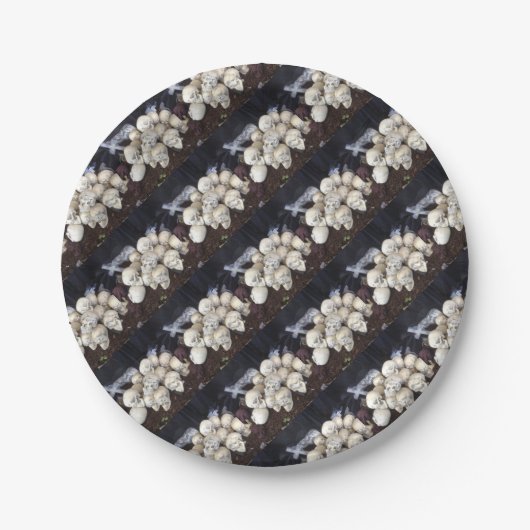 Scale Skulls met knalende oogballen Papieren Bordje (Voorkant)