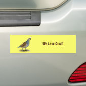Scaled Quail Bumpersticker (Op auto)