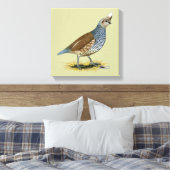 Scaled Quail Canvas Afdruk (Insitu (Slaapkamer))