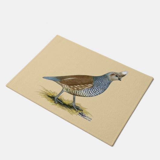 Scaled Quail Deurmat (Schuin)