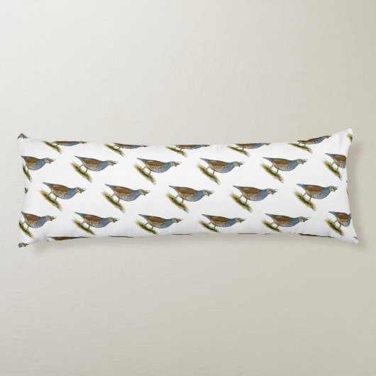 Scaled Quail Lichaamskussen (Achterkant)