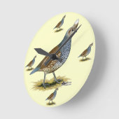 Scaled Quail Ronde Klok (Hoek)