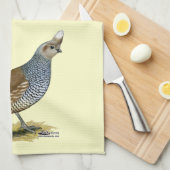 Scaled Quail Theedoek (Quarter Fold)