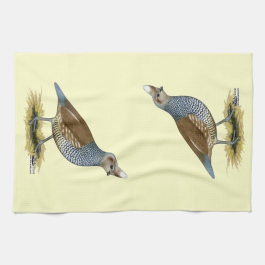 Scaled Quail Theedoek (Horizontaal)