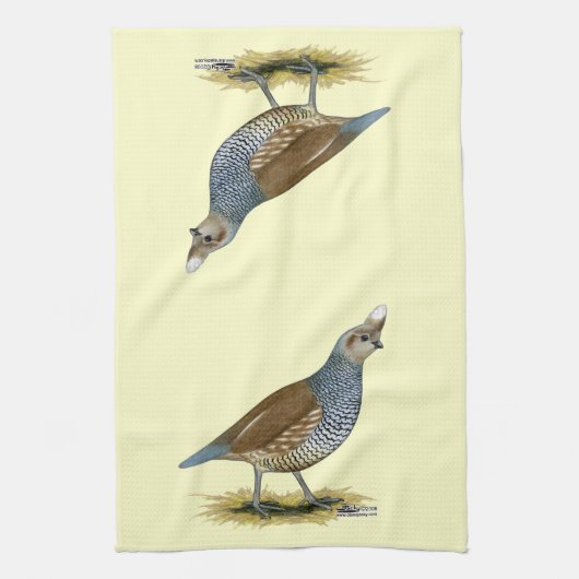 Scaled Quail Theedoek (Verticaal)