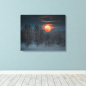 Scalenghe in Piemonte, Italië Canvas Afdruk (Insitu (Houten vloer))