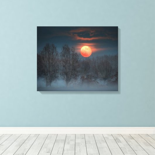 Scalenghe in Piemonte, Italië Canvas Afdruk (Insitu (Houten vloer))