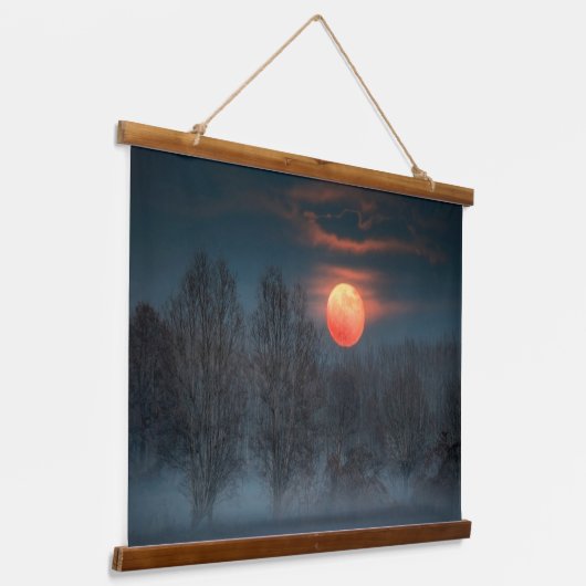 Scalenghe in Piemonte, Italië Hangend Wandkleed (Gebogen)