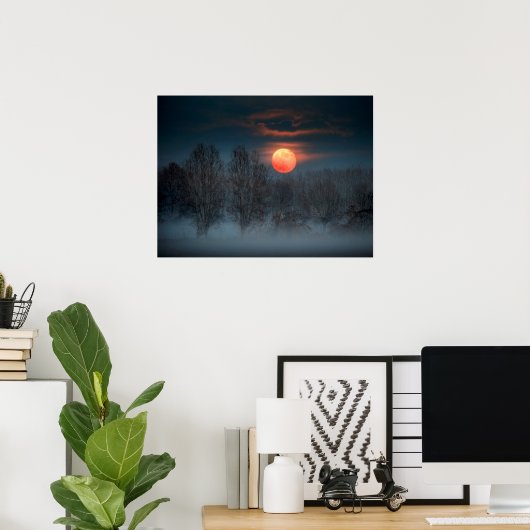 Scalenghe in Piemonte, Italië Poster (Thuiskantoor)