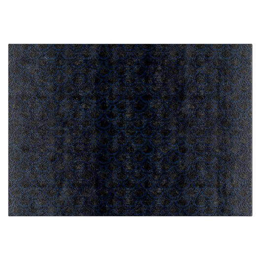 SCALES2 ZWARTE MARBLE & BLUE GRUNGE SNIJPLANK (Voorkant)