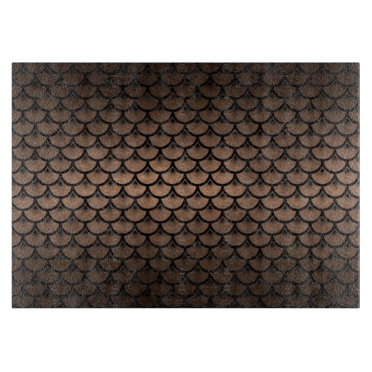 SCALES3 ZWARTE MARBLE & BRONZE METAL (R) SNIJPLANK (Voorkant)