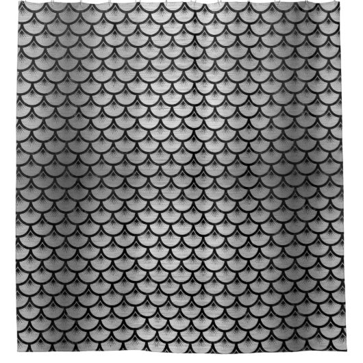 SCALES3 ZWARTE MARBLE & SILVER BRUSHED METAL (R) DOUCHEGORDIJN (Voorkant)