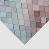 Scales look Faux Stone Tiles Tissuepapier (Detail)