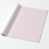 Scales Mermaid Bridal Birthay Pink White Cadeaupapier (Uitgerold)