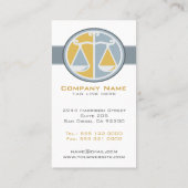 Scales of Justice Attorney Visitekaartje (Achterkant)