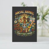 Scales of Justice Bedankkaart (Staand voorkant)