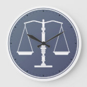 Scales of Justice Clock Grote Klok (Voorkant)