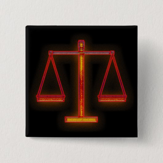 Scales of Justice - law button (Voorkant)