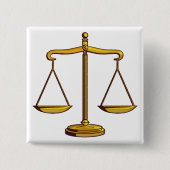 Scales of Justice - law button (Voorkant)