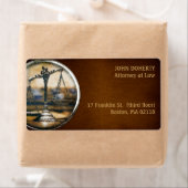 Scales of Justice Law Etiket (Insitu)