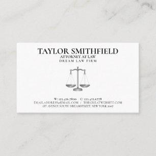 Scales of Justice Lawyer Attorney Rechter Visitekaartje