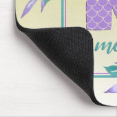 Scales Waterverf Paarse Ombre Mermaid Monogram Muismat (Hoek)