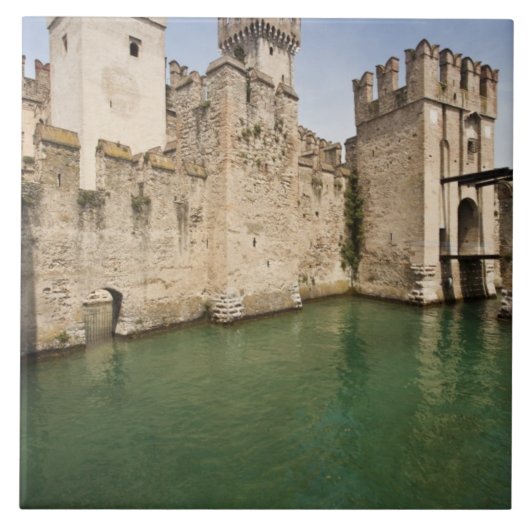 Scaliger Castle, Sirmione, provincie Brescia; Tegeltje (Voorkant)