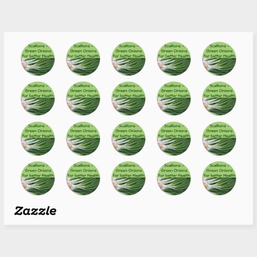 Scallions/groene uien stickers (Vel)
