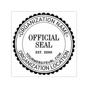 Scallop Algemene Officiële Stempel Naam Loc URL Op