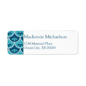 Scallop Floral Custom Colors Etiket (Voorkant)