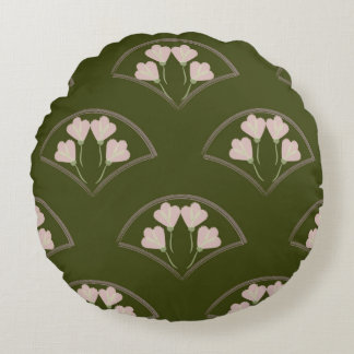 "Scallop Garden" Rond Kussen