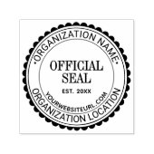 Scallop Generic Official Seal Name Loc URL Est Zelfinktende Stempel (Design)