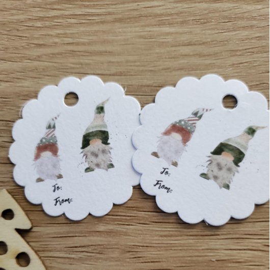 Scallop Gnome Gift Label