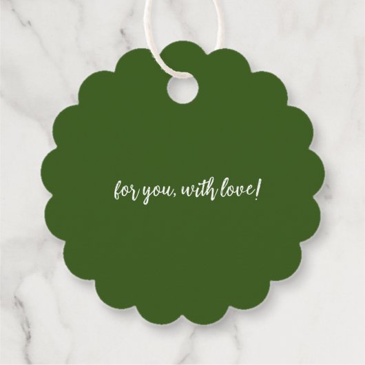 Scallop Gnome Gift Label (Achterkant)