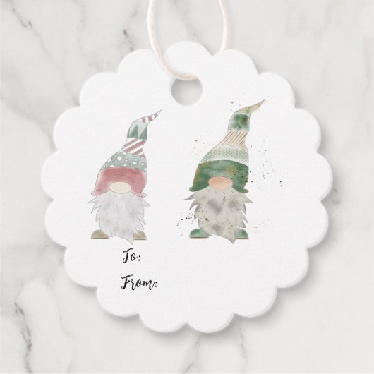 Scallop Gnome Gift Label (Voorkant)