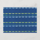 Scallop Japans houtsnede Textiel Briefkaart (Voorkant)