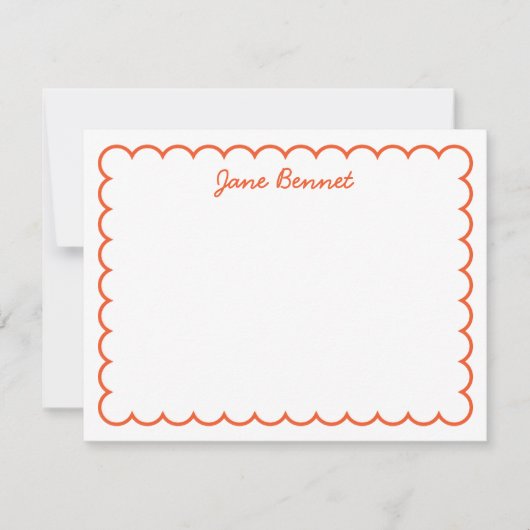 Scallop Notecard Notitiekaartje (Voorkant)