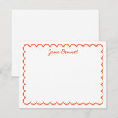 Scallop Notecard Notitiekaartje (Voorkant / Achterkant)