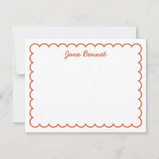 Scallop Notecard Notitiekaartje