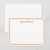 Scallop Notecard Notitiekaartje (Voorkant / Achterkant)