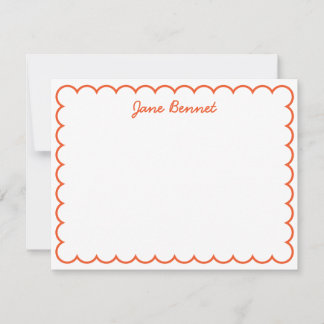 Scallop Notecard Notitiekaartje