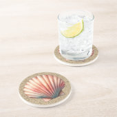 Scallop-Onderzetter Zandsteen Onderzetter (Zijkant)