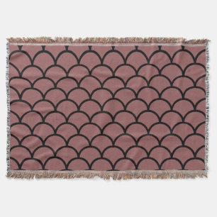 Scallop Pattern Throw Blanket Deken