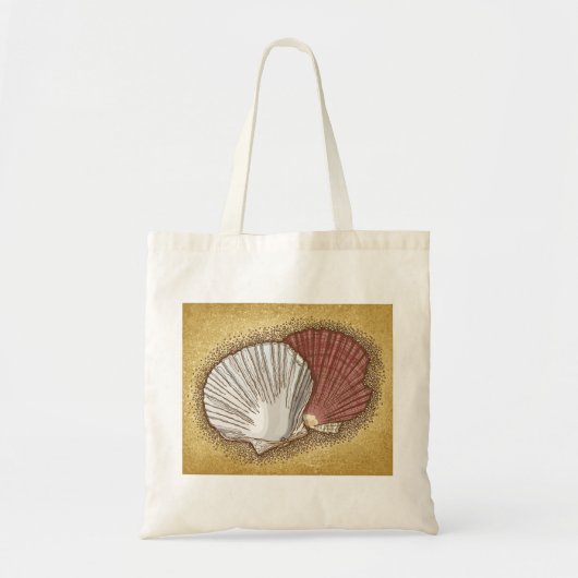 Scallop-schelpen Tote Bag (Voorkant)