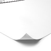 Scallop Seashell Minimalist Black and White Poster (Hoek)