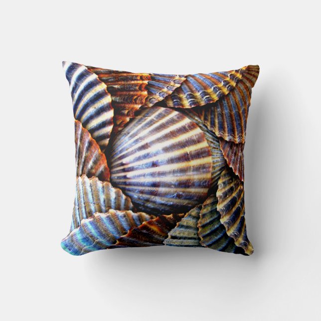 Scallop Seashell Pillow Kussen (Voorkant)