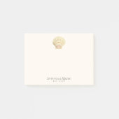 Scallop Seashell Wedding Jubileum Post-it® Notes (Voorkant)