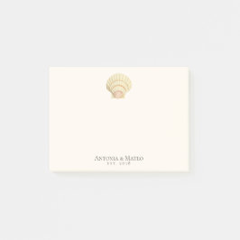  Scallop Seashell Wedding Jubileum Post-it® Notes