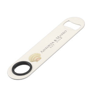 Scallop Seashell Wedding Jubileum Speed Flessenopener